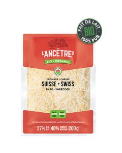 Fromage suisse biologique sans lactose râpé 27% 