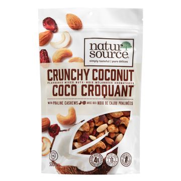 Coco croquant avec des noix de cajou pralinées