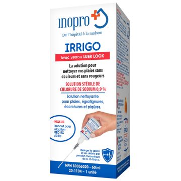 Irrigo solution nettoyante pour plaies