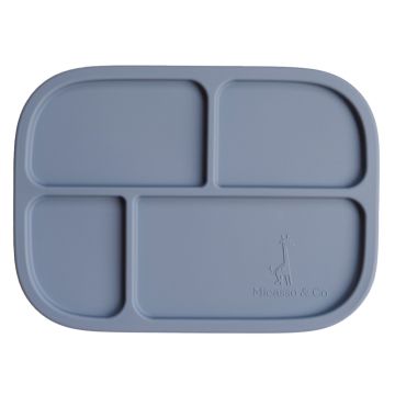 Boîte à lunch bento en silicone - Bleu majestueux