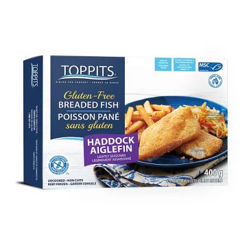 Poisson - Aiglefin pané sans gluten légèrement assaisonné