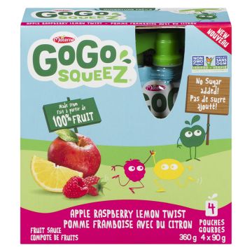 GoGo Squeez - Pomme, framboise avec du citron