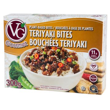 Bouchées à base de plantes teriyaki  