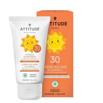 Crème solaire 100 % minérale pour enfants FPS 30 - Fleur de vanille 
