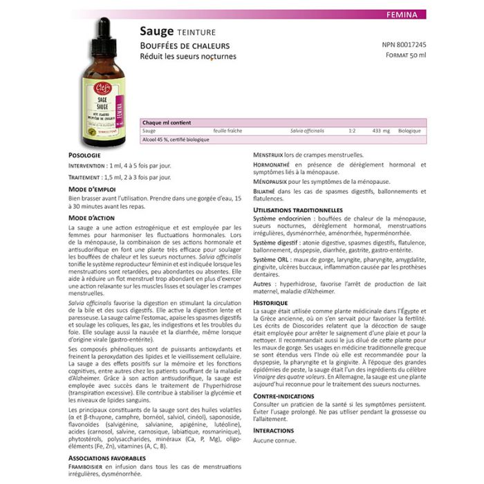 Femina Organic Sage