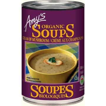 Soupe biologique  Crème aux champignons