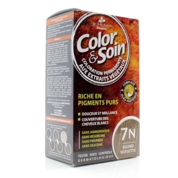 Coloration pour cheveux - Blond noisette 7N