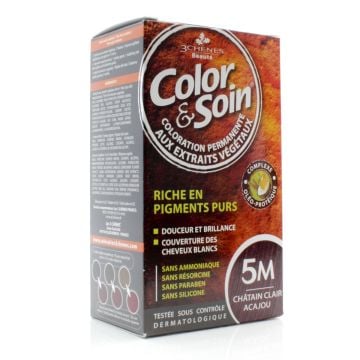 Coloration pour cheveux - Châtain clair acajou 5M