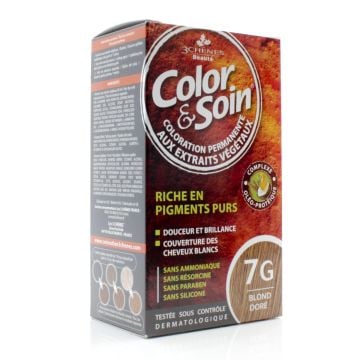 Coloration pour cheveux - Blond doré 7G