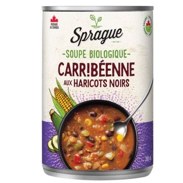 Soupe biologique - Carribéenne aux haricots noirs