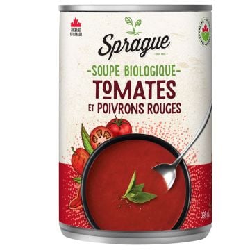 Soupe biologique - Tomates et poivrons rouges