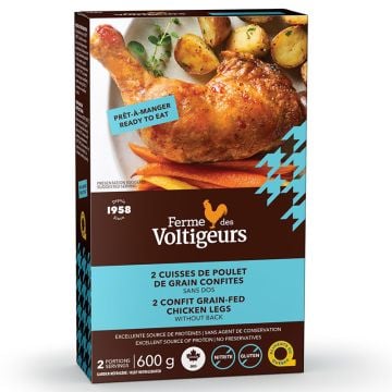 Poulet - 2 cuisses de poulet de grains confites