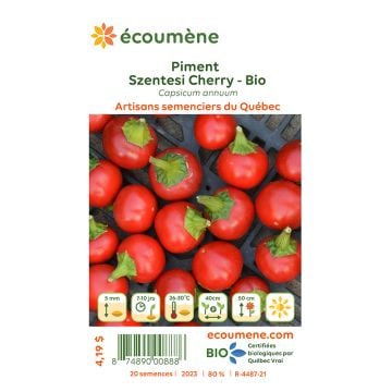 Semences biologiques - Piment szentesi cherry 