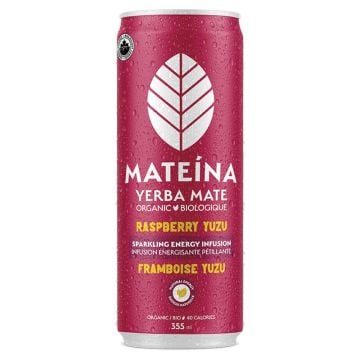 Boisson énergétique biologique - Yerba mate framboise yuzu