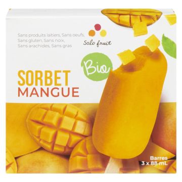 Barres biologiques - Sorbet mangue