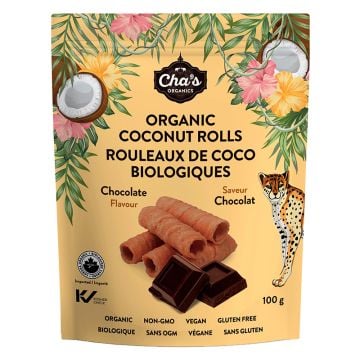 Rouleaux de coco biologiques - Saveur chocolat