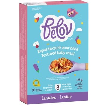 Repas texturé pour bébé - Lentilles  9 mois+