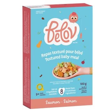 Repas texturé pour bébé - Saumon 9 mois+