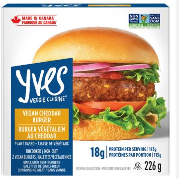 Burger végétalien  - Au cheddar végétalien