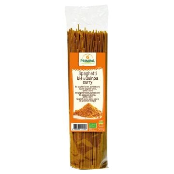 Quinoa and curry spaghetti pasta