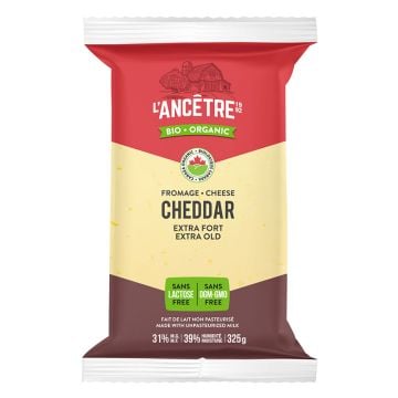 Cheddar extra-fort biologique sans lactose 31%