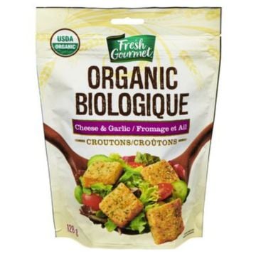 Croutons fromage et ail biologique