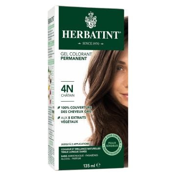 Gel colorant permanent - 4N Châtain