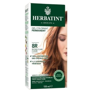 Gel colorant permanent - 8R Blond cuivre clair