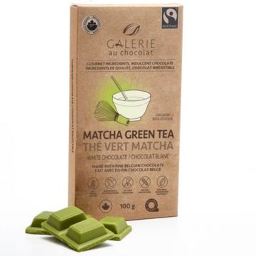 Chocolat blanc biologique -  Thé vert matcha