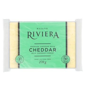 Cheddar doux sans lactose 31% 