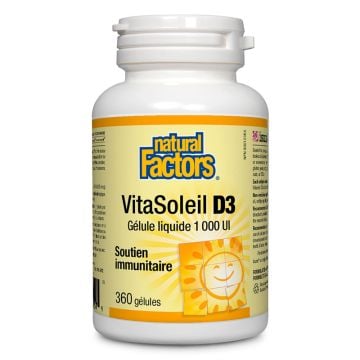 VitaSoleil vitamine D3 - Gélule liquide 1000 UI