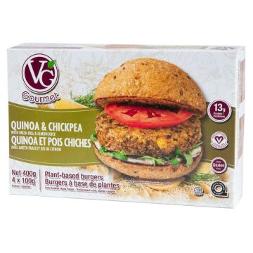 Burger végétalien artisan - Quinoa et pois chiches