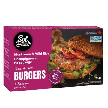 Burgers à base de plantes - Champignons et riz sauvage