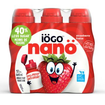 Yogourt à boire Nanö 1% Fraise