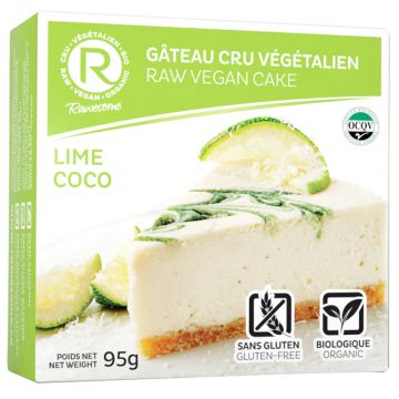 Gâteau cru et végétalien -  Lime Coco