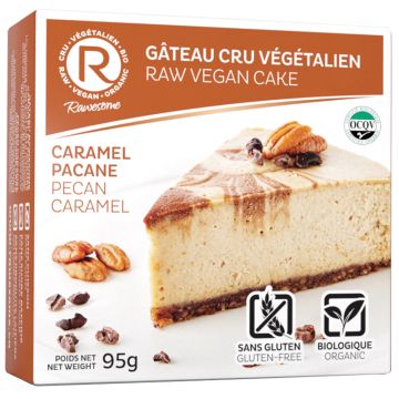 Gâteau cru et végétalien - Caramel pacane