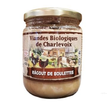 Verrines biologiques  -  Ragoût de boulettes