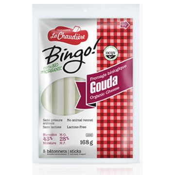 Bâtons fromage biologique Bingo Gouda  