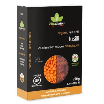 Organic Red Lentil Fusilli Pasta