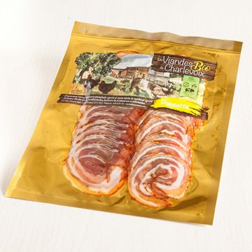 Charcuteries séchées biologiques - La pancetta tranchée 