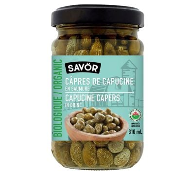 Câpres de capucine biologiques en saumure 