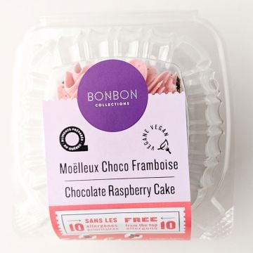 Gâteau moelleux choco framboise 