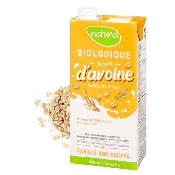 Boisson avoine enrichie biologique - Vanille sans sucre