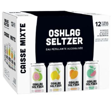 Eau pétillante alcoolisée -  Seltzer caisse mixte 