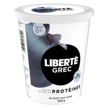 0% Wild Blueberry Greek Yogurt