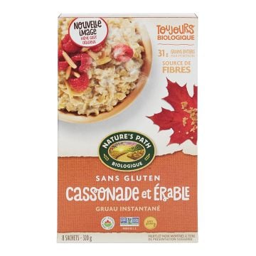 Organic instant oatmeal - Brown sugar & maple