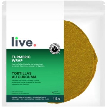 Tortillas biologiques - Curcuma