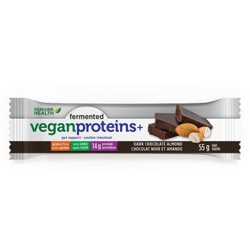 Barre fermented vegan proteins+ - Chocolat noir et amande