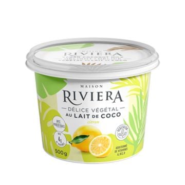 Délice végétal au lait de coco - Citron