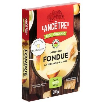 Fondue aux fromages et bière biologique sans lactose